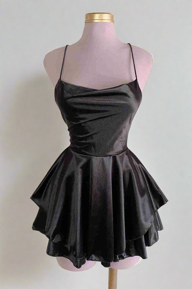 Vintage A line Royal Blue Birthday Outfits Satin Homecoming Dress