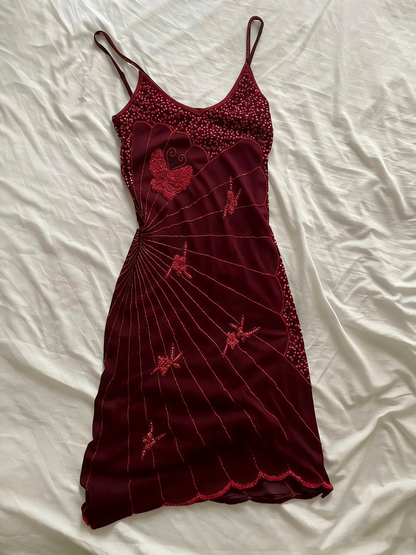 Vintage Black Strapless Butterfly Sequin Birthday Short Skirt Homecoming Dress