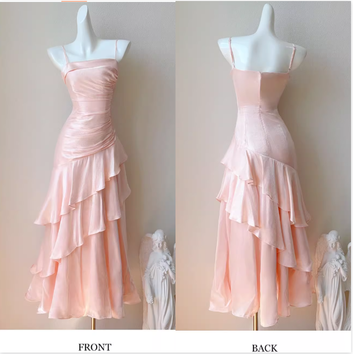 Vintage-Inspired Birthday Party Dresses Under $160🤍White Ruffled Layered Fairytale Graduation Prom Dresses