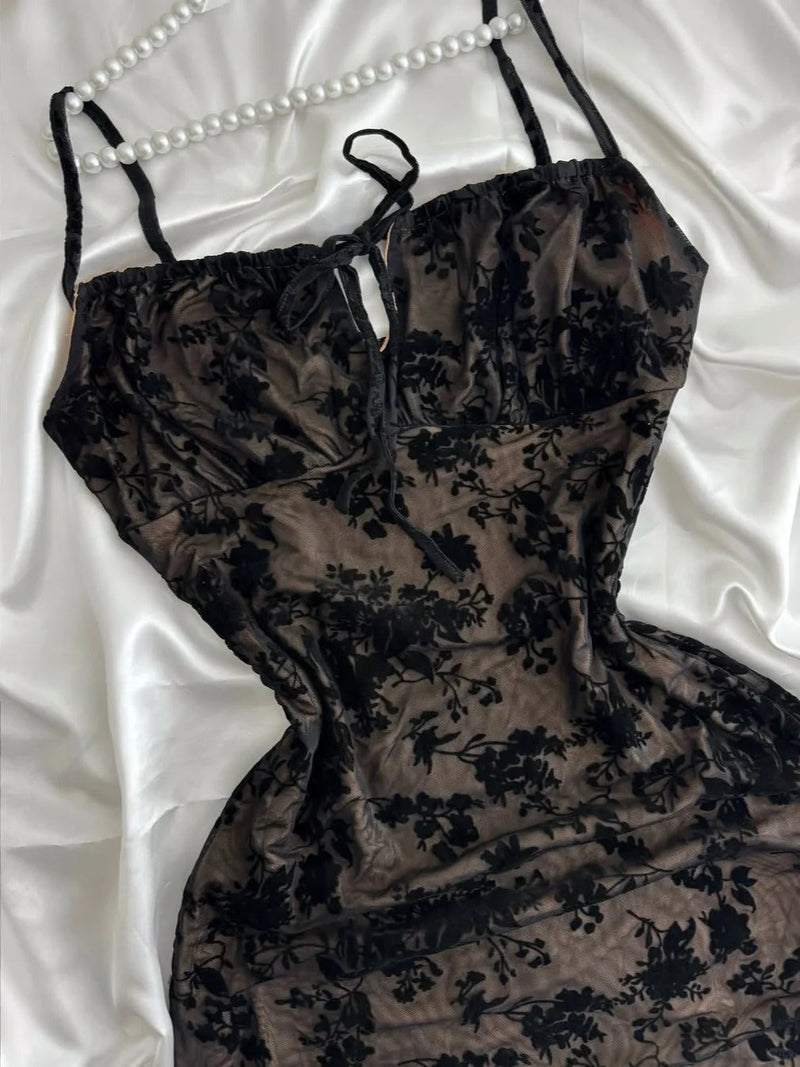 Vintage Purple Black Lace Strap Mini Homecoming Dress