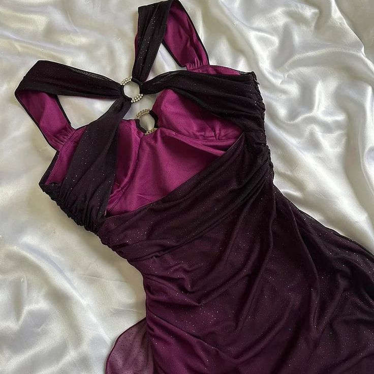 Vintage Shiny Chiffon Purple Evening Prom Dresses Glam Party Birthday Dress,AST2316