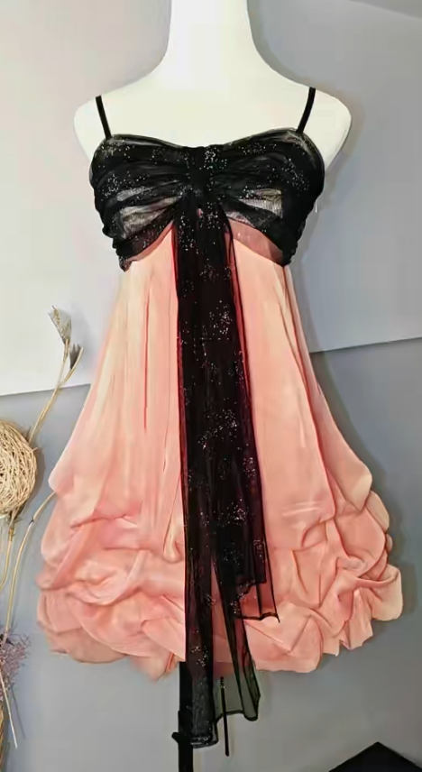 Vintage Spaghetti Strap Sheath Short Prom Dresses Satin Coral Homecoming Dresses