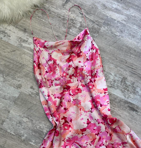 Vintage Spaghetti Straps Sheath Short Prom Dresses, Floral Homecoming Dresses