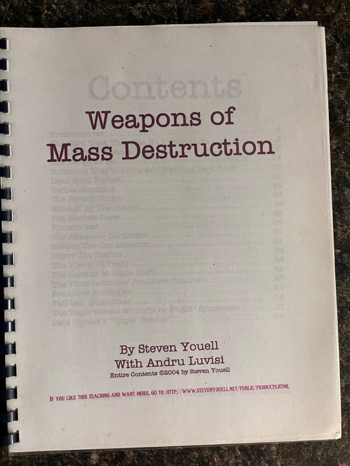 Weapons of Mass Destruction - Steven Youell