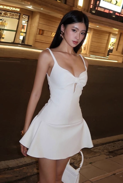 White Homecoming Dress Spaghetti Straps Cute Birthday Dresses