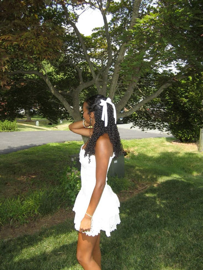 White Sweetheart A-Line Short Party Dress Homecoming Dress