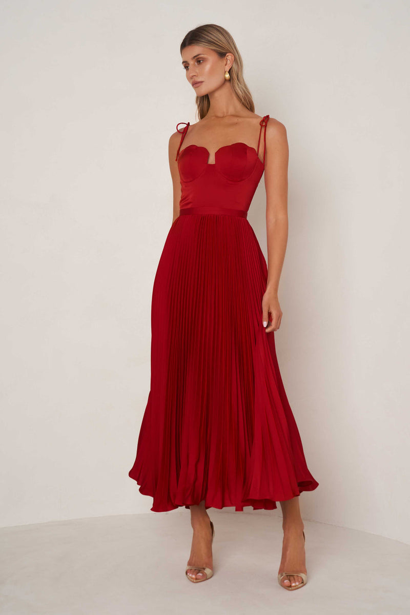 Whitney Dress - Red - SHOPJAUS - JAUS