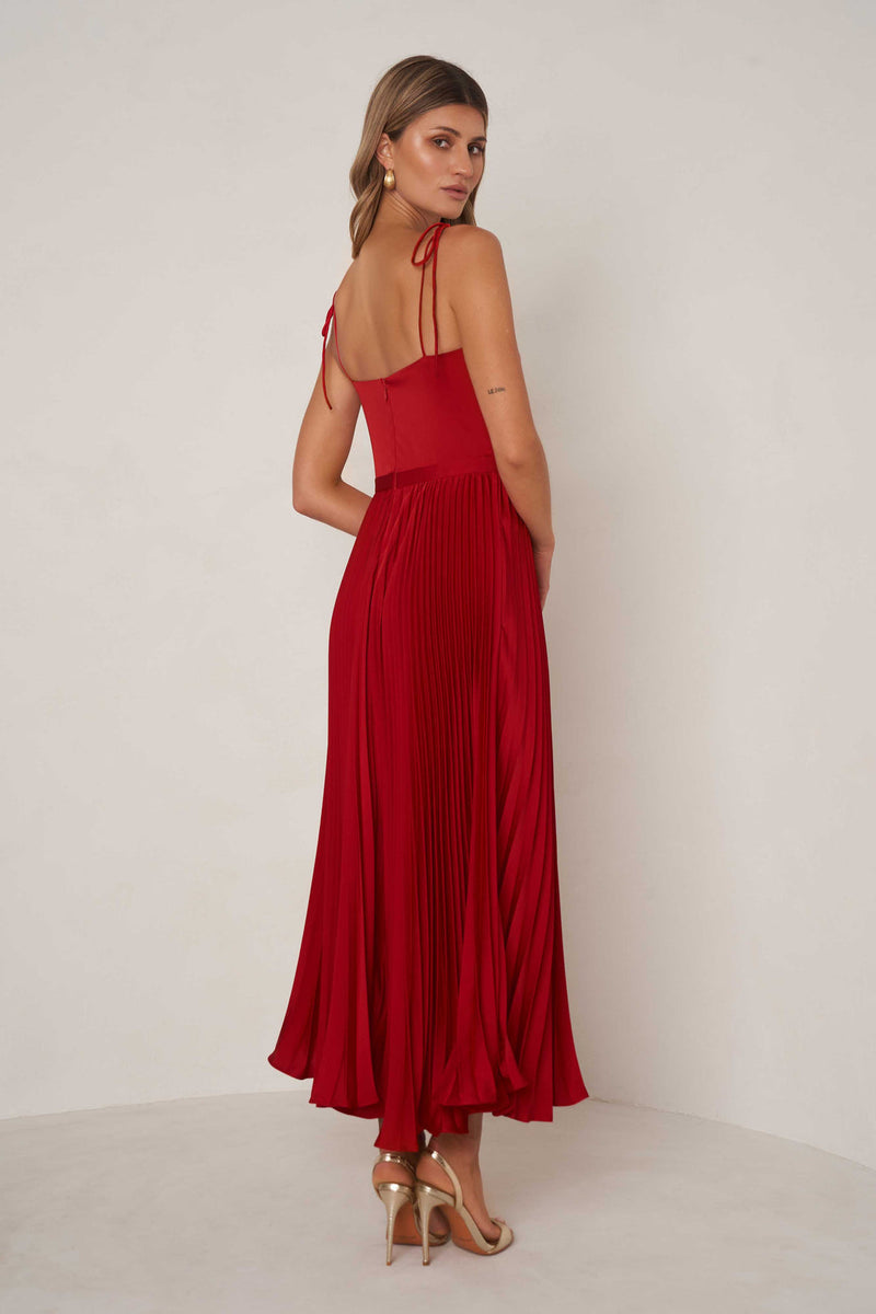 Whitney Dress - Red - SHOPJAUS - JAUS
