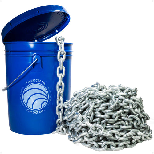 Windlass Anchor Chain 1/4" x 50' HT G4 - Galvanized Steel - FO4489-M50 - Five Oceans