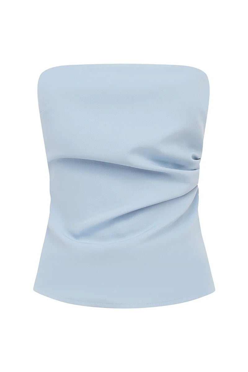 Winifred Strapless Top - Sky Blue
