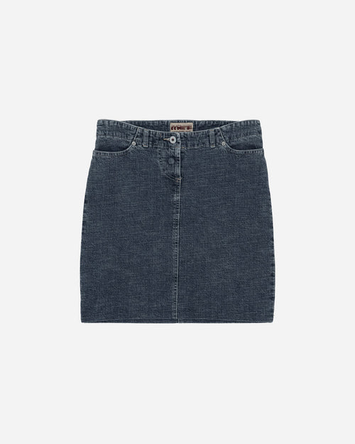 Pezze Vintage Wmns Met Denim Skirt White Skirts Mini 0772411 1