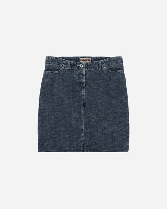 Pezze Vintage Wmns Met Denim Skirt White Skirts Mini 0772411 1
