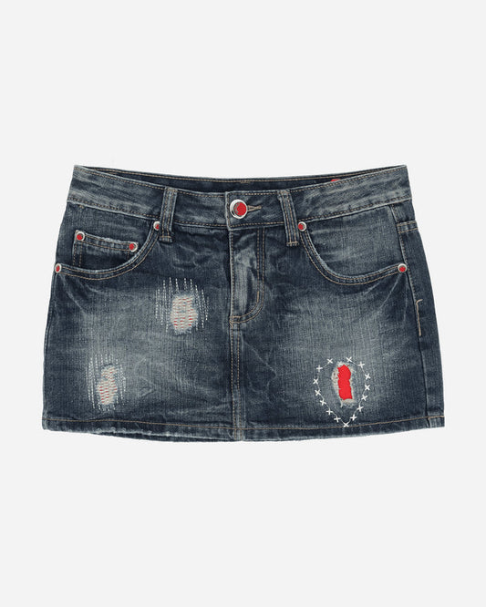 Pezze Vintage Wmns Denim Mini Skirt From The 00S Blue Skirts Mini 0772413 1