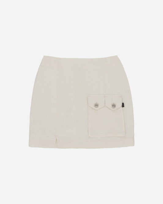 Pezze Vintage Wmns Krizia Linen Skirt White Skirts Mini 0772414 1