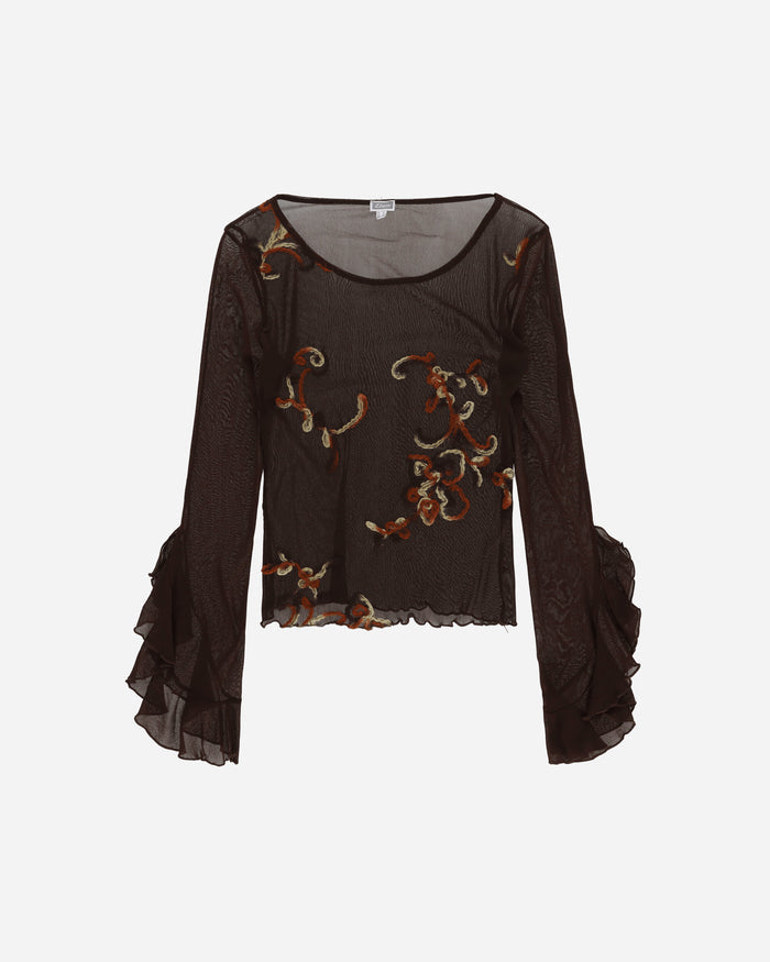 Pezze Vintage Wmns Long Sleeves Mesh Top Multi T-Shirts Longsleeve 0172418 1