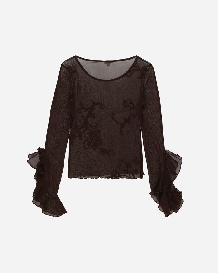 Pezze Vintage Wmns Long Sleeves Mesh Top Multi T-Shirts Longsleeve 0172418 1