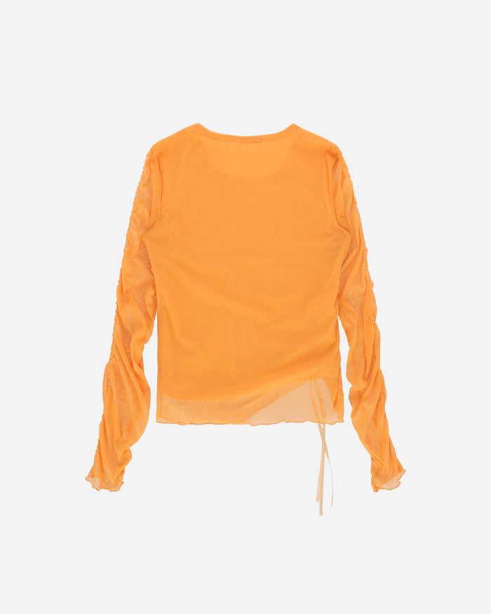 Pezze Vintage Wmns Mesh Top Orange T-Shirts Longsleeve 0172431 1