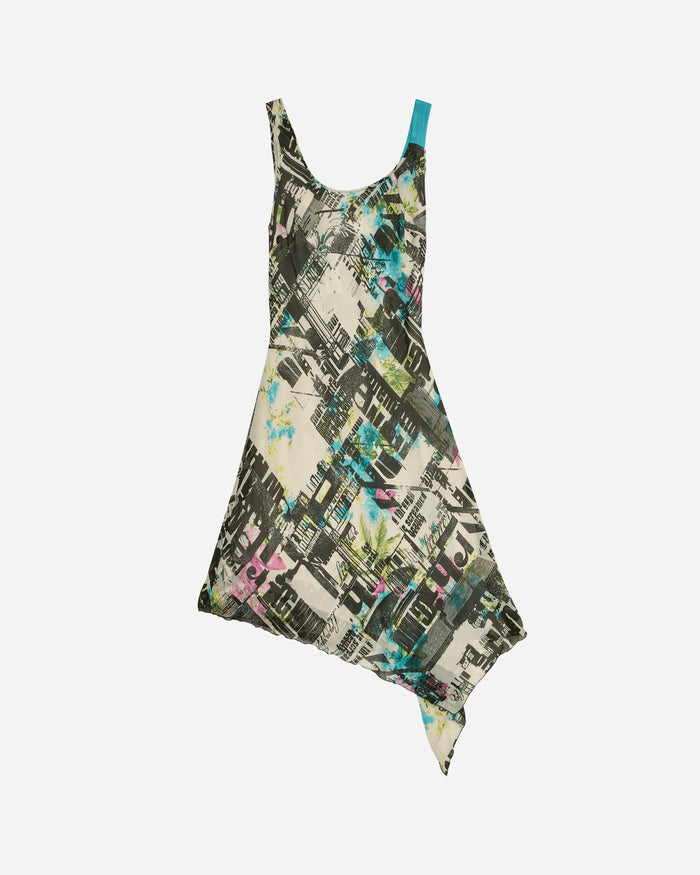 Pezze Vintage Wmns Silk Printed Dress Multi Dresses Dress Short 0472414 1