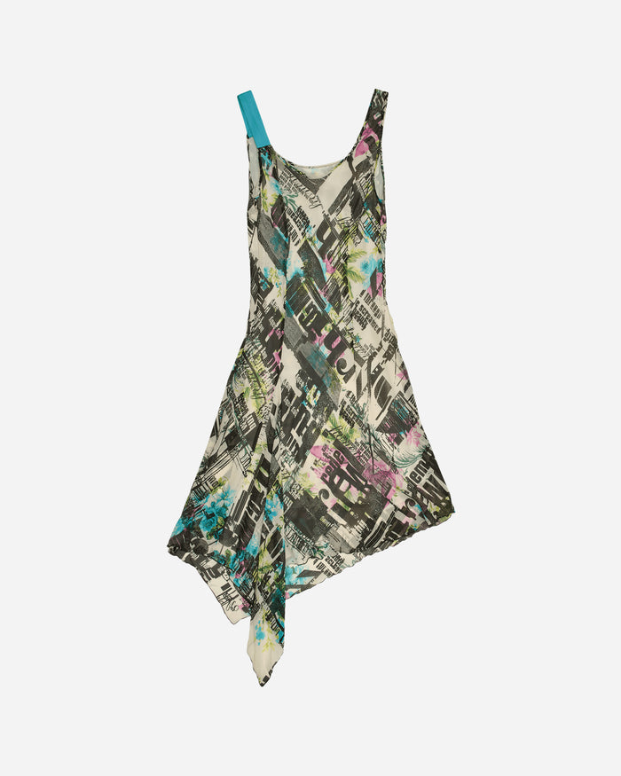 Pezze Vintage Wmns Silk Printed Dress Multi Dresses Dress Short 0472414 1