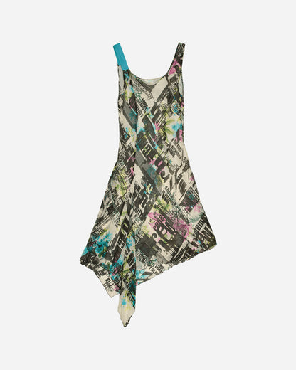 Pezze Vintage Wmns Silk Printed Dress Multi Dresses Dress Short 0472414 1