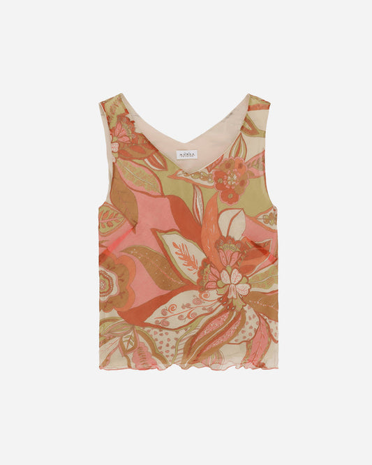 Pezze Vintage Wmns Murek 100% Silk Top Multi T-Shirts Shortsleeve 0172426 1
