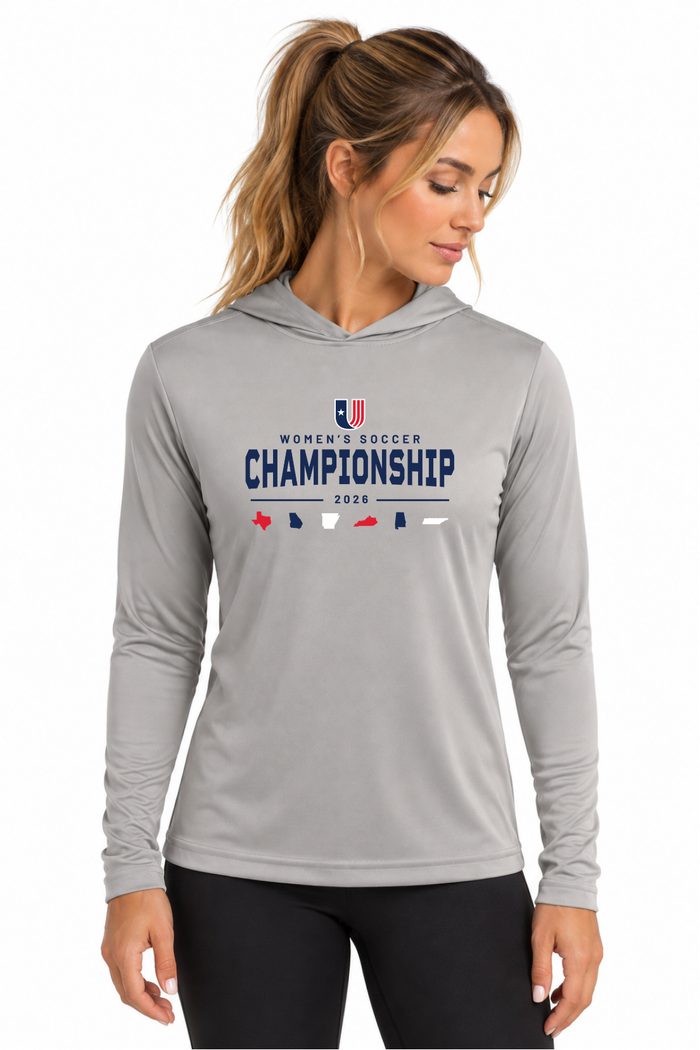 Women's Soccer Lightweight Hooded Pullover – States Edition