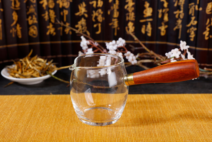 Wooden Handle Kyusu Cha Hai Pitcher with Yunnan Sourcing Logo | Yunnan Sourcing Tea Shop