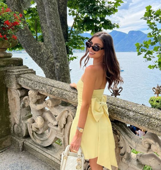 yellow short evening dress short homecoming gowns